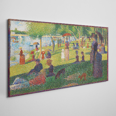 Tableau sur toile Une journée d'été au lac