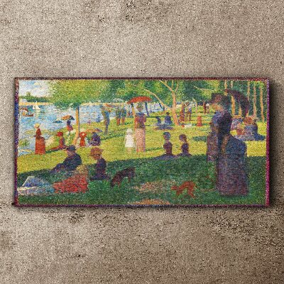 Tableau sur toile Une journée d'été au lac