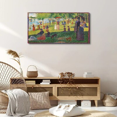 Tableau sur toile Une journée d'été au lac