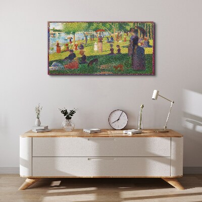 Tableau sur toile Une journée d'été au lac