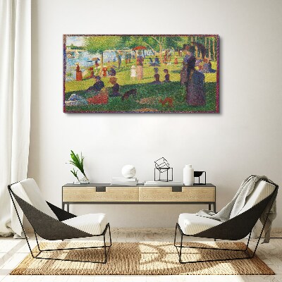 Tableau sur toile Une journée d'été au lac