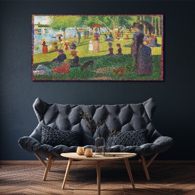 Tableau sur toile Une journée d'été au lac