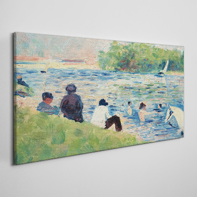 Tableau sur toile Une journée d'été sur la rivière