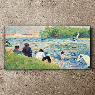 Tableau sur toile Une journée d'été sur la rivière