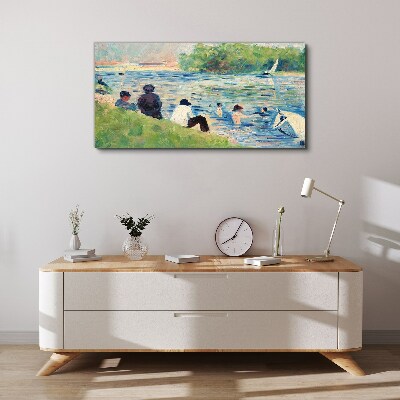 Tableau sur toile Une journée d'été sur la rivière