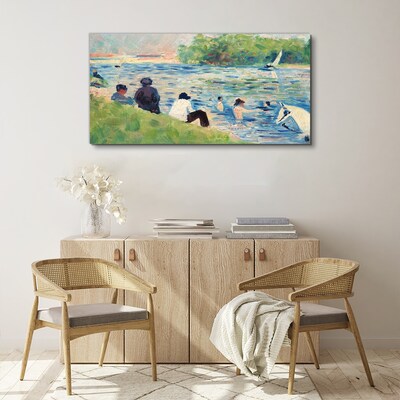 Tableau sur toile Une journée d'été sur la rivière