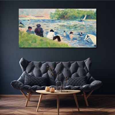 Tableau sur toile Une journée d'été sur la rivière