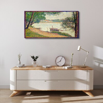 Tableau toile imprimée Un paysage paisible au bord de la rivière