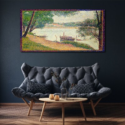 Tableau toile imprimée Un paysage paisible au bord de la rivière