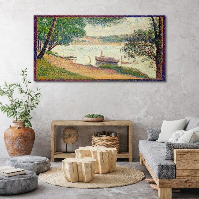 Tableau toile imprimée Un paysage paisible au bord de la rivière