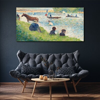 Tableau sur toile Un après-midi d'été au bord de la rivière