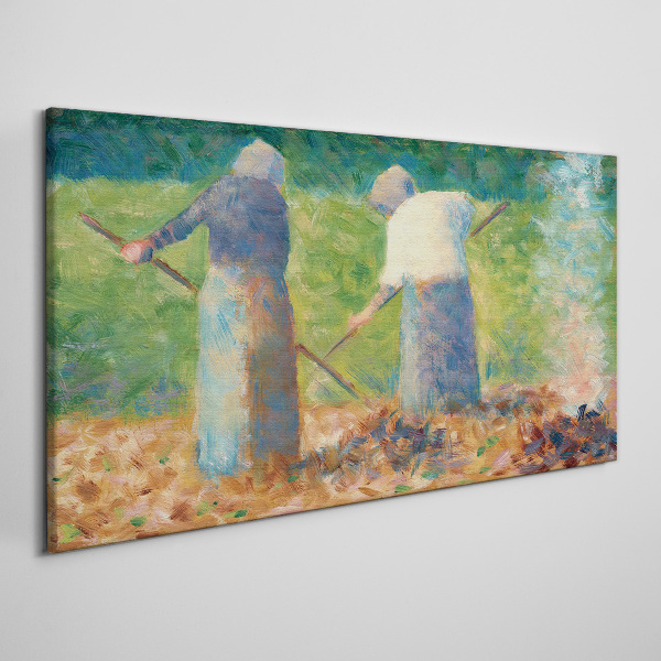 Tableau toile imprimée Femmes travaillant dans le jardin