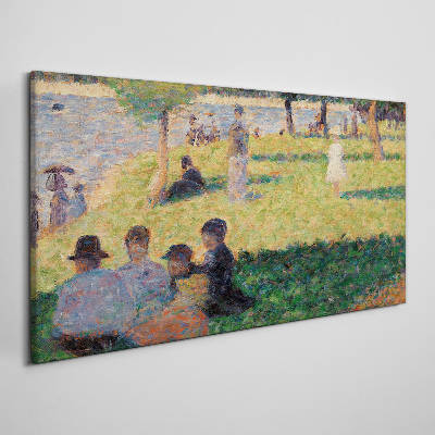 Tableau imprimé sur toile Un après-midi d'été au bord de la rivière