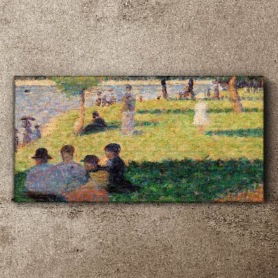 Tableau imprimé sur toile Un après-midi d'été au bord de la rivière