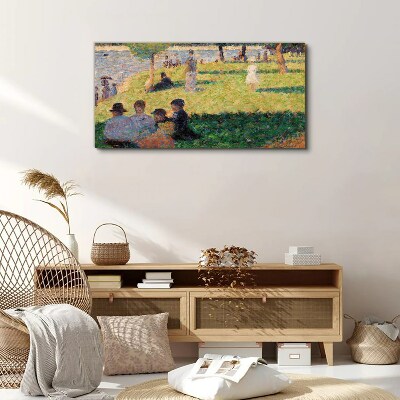 Tableau imprimé sur toile Un après-midi d'été au bord de la rivière