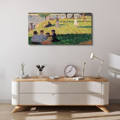 Tableau imprimé sur toile Un après-midi d'été au bord de la rivière