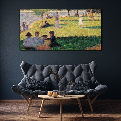 Tableau imprimé sur toile Un après-midi d'été au bord de la rivière