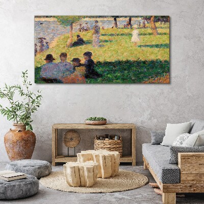 Tableau imprimé sur toile Un après-midi d'été au bord de la rivière