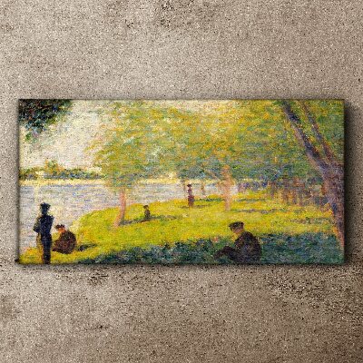 Tableau toile imprimée Une journée d'été sur la rivière