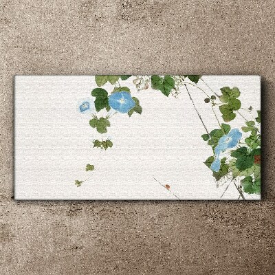 Tableau toile imprimée Motif floral aux nuances délicates