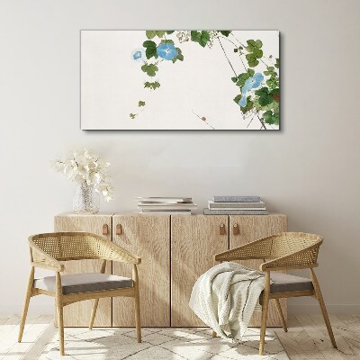 Tableau toile imprimée Motif floral aux nuances délicates