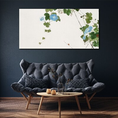 Tableau toile imprimée Motif floral aux nuances délicates