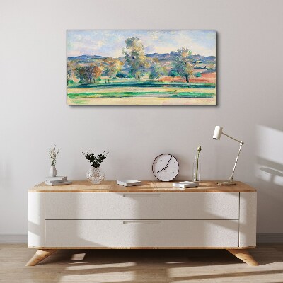 Tableau sur toile « Paysage printanier avec des arbres »