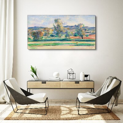 Tableau sur toile « Paysage printanier avec des arbres »