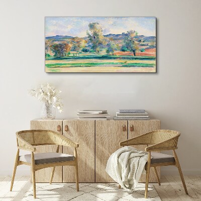 Tableau sur toile « Paysage printanier avec des arbres »