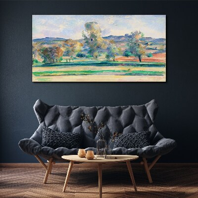 Tableau sur toile « Paysage printanier avec des arbres »