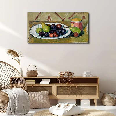 Tableau sur toile Composition de fruits dans une assiette