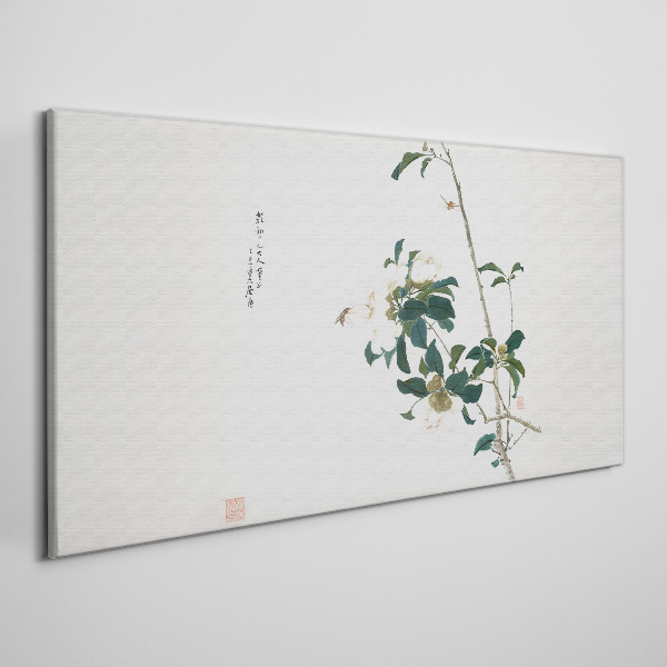 Tableau toile imprimée Une composition florale aux nuances délicates