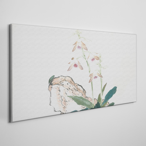 Tableau imprimé sur toile Fleurs sur fond de nature