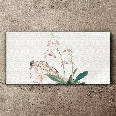 Tableau imprimé sur toile Fleurs sur fond de nature