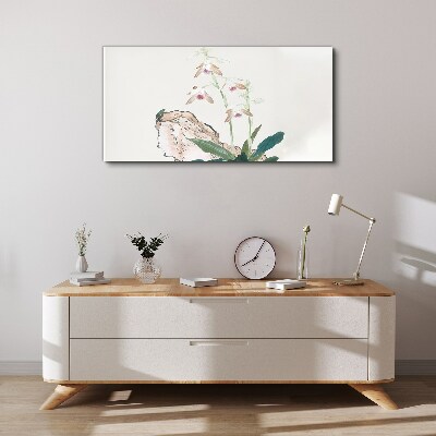 Tableau imprimé sur toile Fleurs sur fond de nature