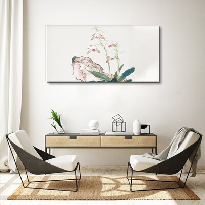 Tableau imprimé sur toile Fleurs sur fond de nature