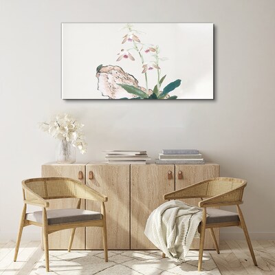 Tableau imprimé sur toile Fleurs sur fond de nature