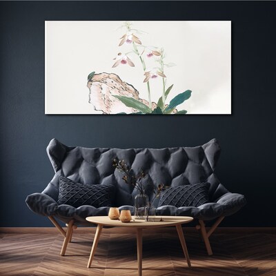 Tableau imprimé sur toile Fleurs sur fond de nature