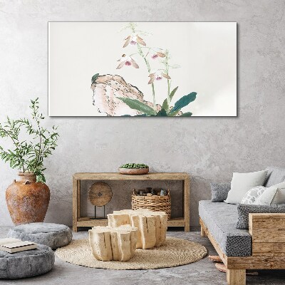 Tableau imprimé sur toile Fleurs sur fond de nature