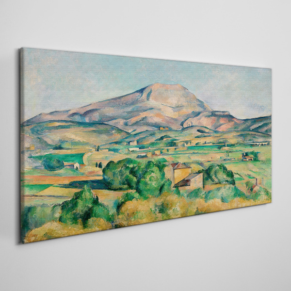 Tableau sur toile Paysage de montagne aux couleurs pastel