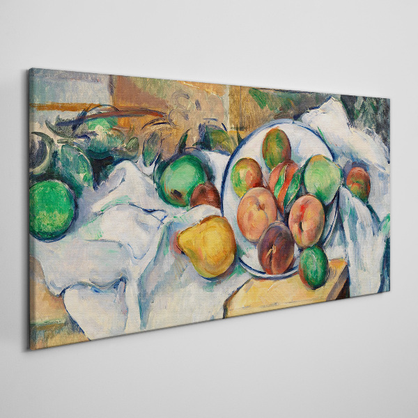Tableau imprimé sur toile Composition de fruits sur fond blanc