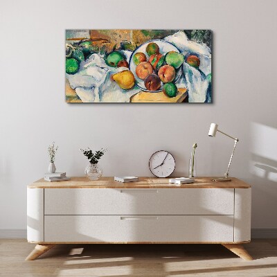 Tableau imprimé sur toile Composition de fruits sur fond blanc