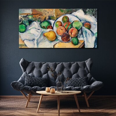 Tableau imprimé sur toile Composition de fruits sur fond blanc