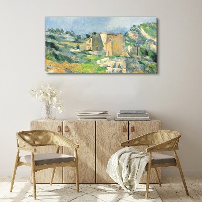 Tableau imprimé sur toile Maisons sur la colline