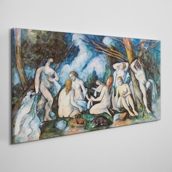 Tableau sur toile pique-nique d'hiver