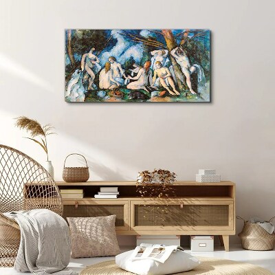 Tableau sur toile pique-nique d'hiver