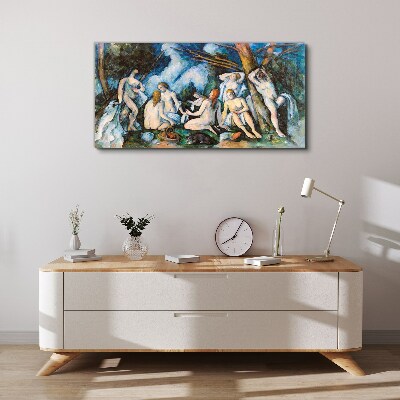 Tableau sur toile pique-nique d'hiver