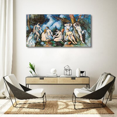 Tableau sur toile pique-nique d'hiver