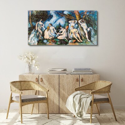 Tableau sur toile pique-nique d'hiver