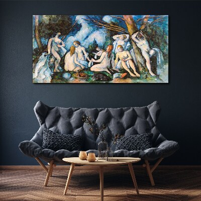 Tableau sur toile pique-nique d'hiver
